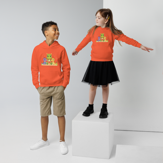🌿 Simon the Dragon – De Avontuurlijke Kinder Hoodie OC | #1 | Design 1