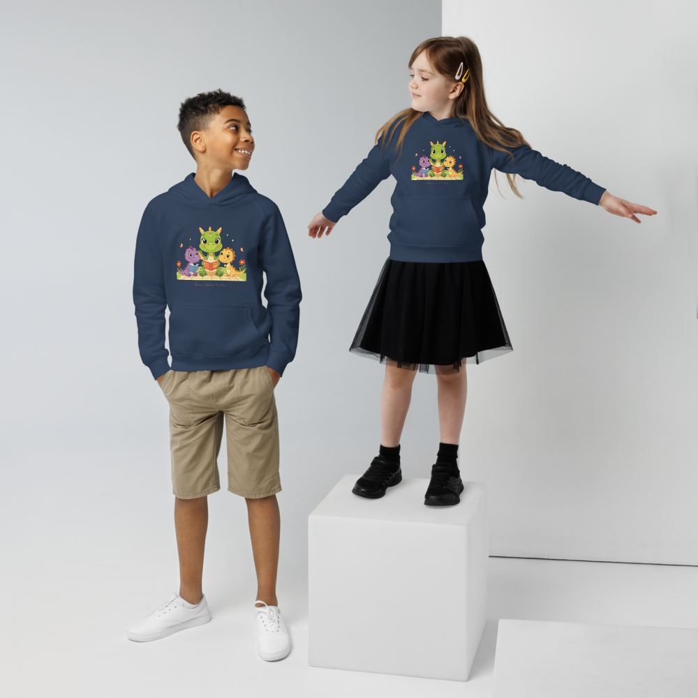 🌿 Simon the Dragon – De Avontuurlijke Kinder Hoodie OC | #1 | Design 1